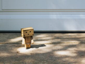 Small robot toy car with no driver, a concept for AI agents running Delaware companies