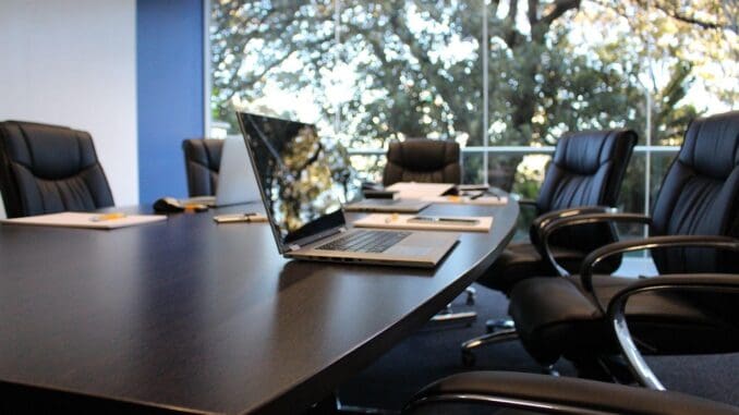 Empty boardroom table, a nod to general counsel pay disclosed in Fox’s 8-K Empty boardroom table, a nod to general counsel pay disclosed in Fox’s 8-K