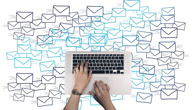 Laptop inbox showing a leaked email about a legal tech spin-off Laptop inbox showing a leaked email about a legal tech spin-off