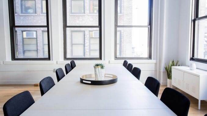 Empty boardroom chairs, a nod to this week's GC moves