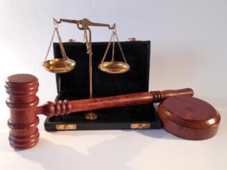 Gavel resting on cash, a nod to the Skadden retainer that bought conflicts